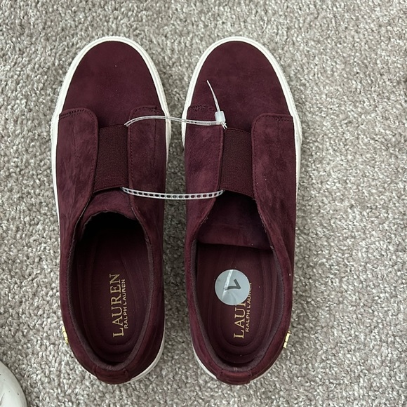 RALPH LAUREN SUEDE SNEAKERS SHOES SIZE 7 BRAND NEW - Picture 3 of 9